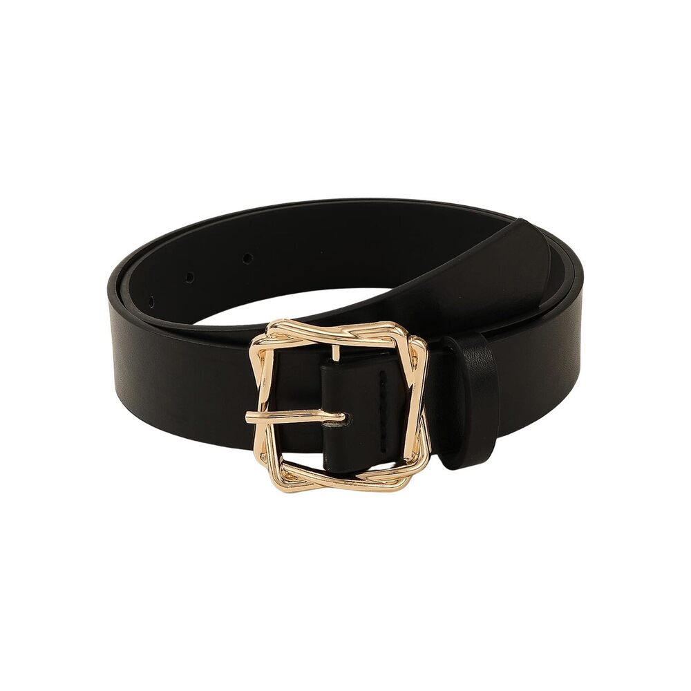 6444 Women's Leather Belts For Jeans Pants Mental Buckled Belts Casual Trendy